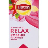 Herbata LIPTON Relax, dzika róża, 25 torebek