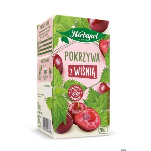 Herbata HERBAPOL ZIELNIK POLSKi pokrzywa z wiśnią (20 torebek)