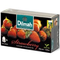 Herbata DILMAH TRUSKAWKA 20t*1,5g czarna