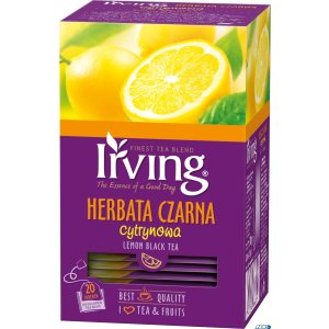 Herbata IRVING cytrynowa 20t czarna