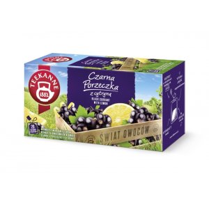 Herbata TEEKANNE World of Fruits, Czarna Porzeczka, 20 kopert