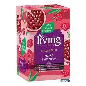 Herbata IRVING malina granat 20t biała