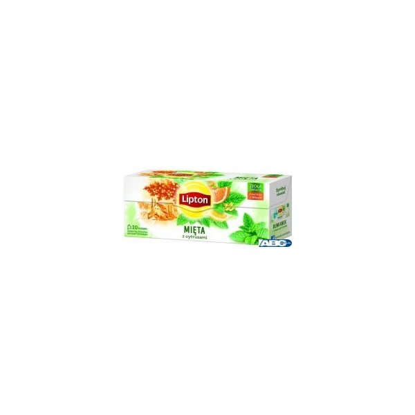 Herbata LIPTON MIĘTA Z CYTRUSAMI 20 saszetek