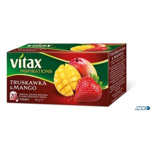 Herbata VITAX INSPIRATIONS TRUSKAWKA I MANGO 20t*2g zawieszka