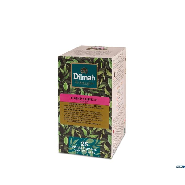 Herbata DILMAH Rosehip & Hibiscus 25szt kopert