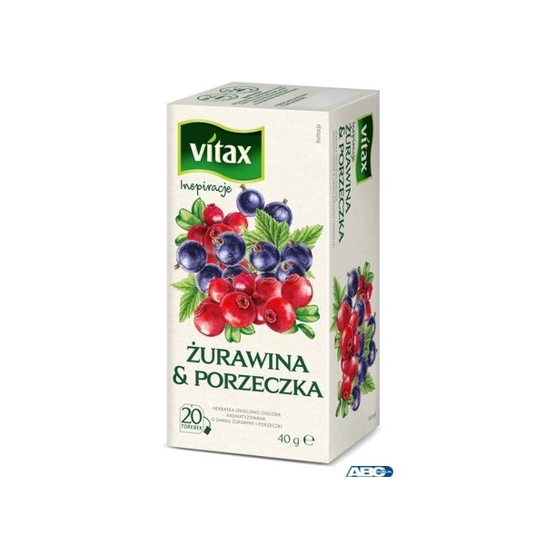 Herbata VITAX żurawina i porzeczka 20t owocowo-ziołowa
