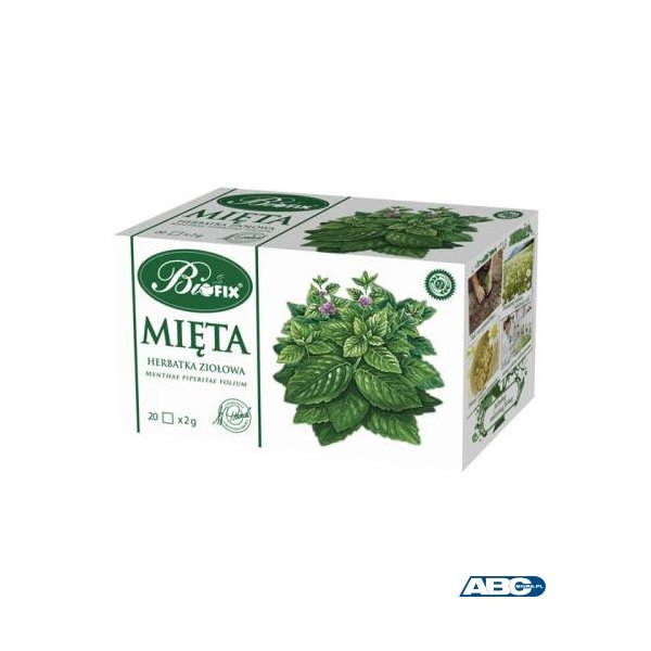 Herbata BIOFIX mięta 20 kopert wspomagająca trawienie