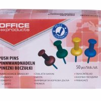 Pinezki beczułki OFFICE PRODUCTS, 50szt., mix kolorów