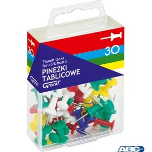 Pinezka tablicowa 30szt GRAND 110-1419