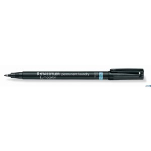 Pisak do tkanin Lumocolor laundry, F, wodoodporny, czarny, blister, Staedtler S 319 LM F-9