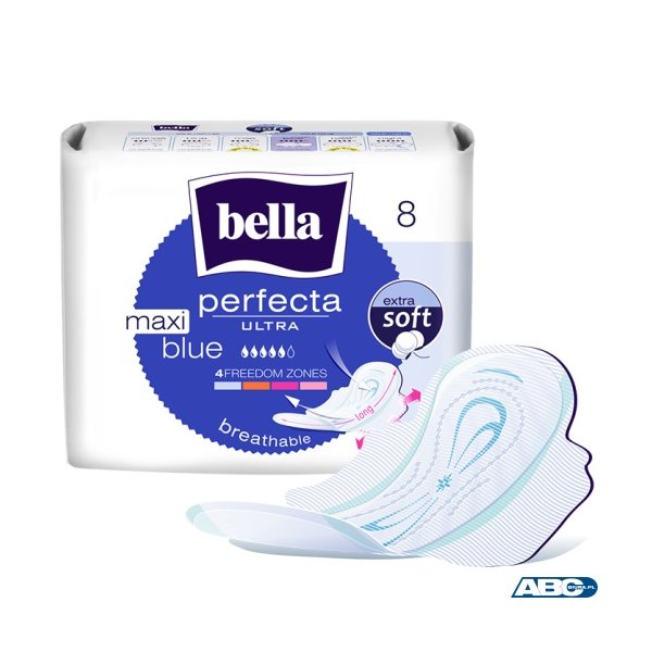 Podpaski Bella Perfecta ultra BLUE MAXI 8 sztuk