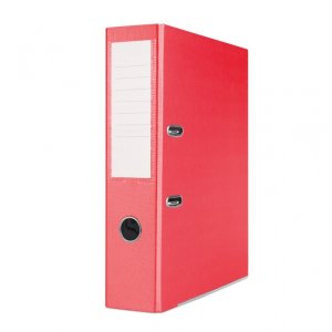 Segregator BASIC-S z szyną, PP, A4 / 75mm, czerwony