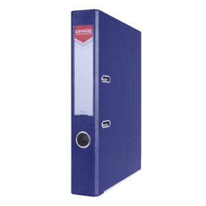 Segregator OFFICE PRODUCTS Officer z szyną, PP, A4 / 55mm, granatowy