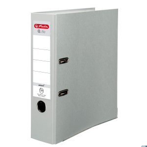 Segregator A4 / 80mm Q.FILE szary 11167459 Herlitz