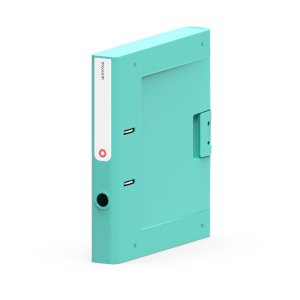 Segregator NEW BINDER MOXOM, plastikowy, A4 / 50mm, turkusowy