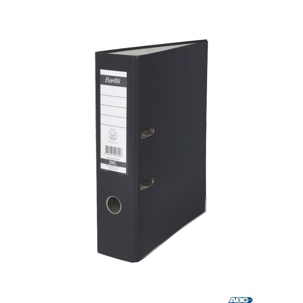 Segregator A4 80mm XXL grafitowy, z szyną BANTEX 100551795