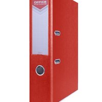Segregator OFFICE PRODUCTS Officer z szyną, PP, A4/75mm, czerwony