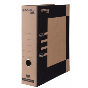 Segregator DONAU ECO MAXI, FSC, A4 / 80mm, brązowo-czarny