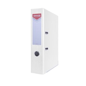 Segregator OFFICE PRODUCTS Officer z szyną, PP, A4 / 75mm, biały