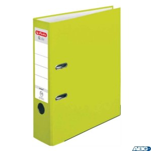 Segregator A4 / 80mm Q.FILE PP neon green 50022489 Herlitz