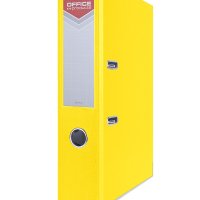 Segregator OFFICE PRODUCTS Officer z szyną, PP, A4/75mm, żółty