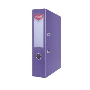 Segregator OFFICE PRODUCTS Officer, PP, A4 / 75mm, fioletowy