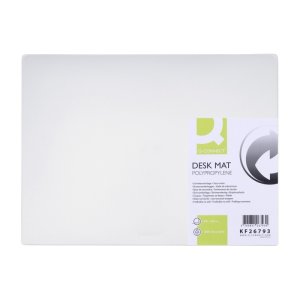 Podkładka na biurko Q-CONNECT, PP, 500x630mm, transparentna