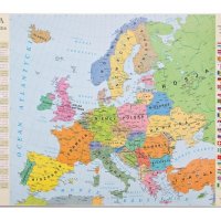 Podkładka na biurko GŁOWALA, mapa polityczna Europy, 58x38cm