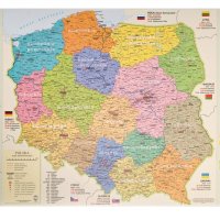 Podkładka na biurko GŁOWALA, mapa administracyjna Polski, 58x38cm
