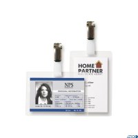 Karta identyfikacyjna (50szt.) z klipsem pozioma + wkładki a4  11131 3L