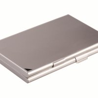 Etui na wizytówki podw.srebrne 2433-23  90x55mm