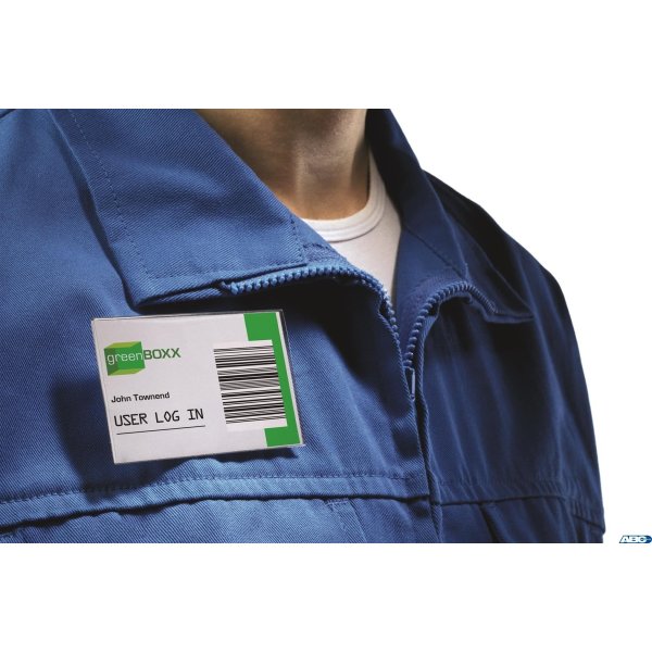 Identyfikator 54x90mm kombi klip (50) 810119 DURABL