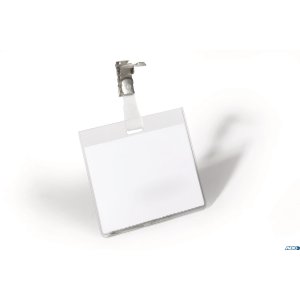 Identyfikator 60x90 mm z obrotowym klipem, przezroczysty (25) 800319 DURABLE