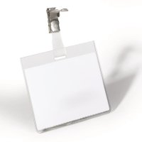 Identyfikator 60x90 mm z obrotowym klipem, przezroczysty (25) 800319 DURABLE