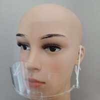Mini przyłbica ochronna, wieokrotnego użytku, 1szt., transparentna