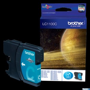 Tusz BROTHER (LC1100C) niebieski 325str DCP-185C / 385C / 585CW / 669