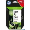 Tusz HP 302 (X4D37AE) czarny 3,5ml  +  kolor 4ml 2szt.