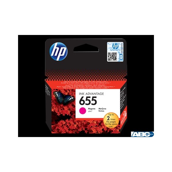 Tusz HP 655 (CZ111AE) purpurowy 600str 3520/3525/4615/4625/5525/6525