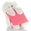 Podajnik do karteczek samoprzylepnych POST-IT® Kotek (CAT-330), biały, w zestawie 1 bloczek Super Sticky Z-Notes