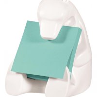 Podajnik do karteczek samoprzylepnych POST-IT® Miś (Bear-330), biały, w zestawie 1 bloczek Super Sticky Z-Notes