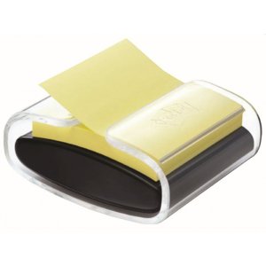 Podajnik do karteczek samoprzylepnych POST-IT® Pro (PRO-B-1SSCY-R330), czarny, w zestawie 1 bloczek Super Sticky Z-Notes