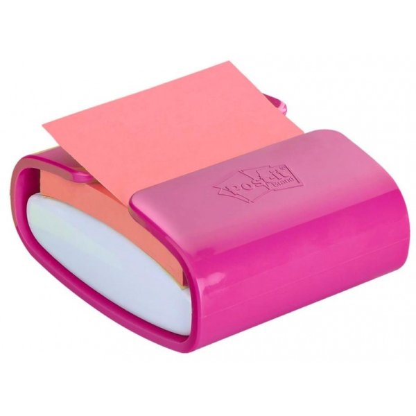 Podajnik do karteczek samoprzylepnych POST-IT® Pro (PRO-C-1SSC), fioletowy, w zestawie 1 bloczek Super Sticky Z-Notes