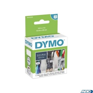 Etykiety DYMO różnego przeznaczenia - podwójna 24 x 12 mm, biały S0722530