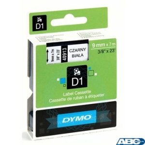 Taśma DYMO 9mm / 3m czarna 524709 /  520109