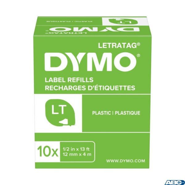 Taśma DYMO 12mm/4m - plastikowa, biała S0721660