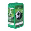 Piórnik szkolny GIMBOO, z wyposażeniem, 3 komory, Soccer 2025, zielony
