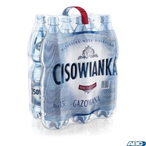 Woda CISOWIANKA 1.5l gazowana zgrzewka 6 szt. KAUCJA