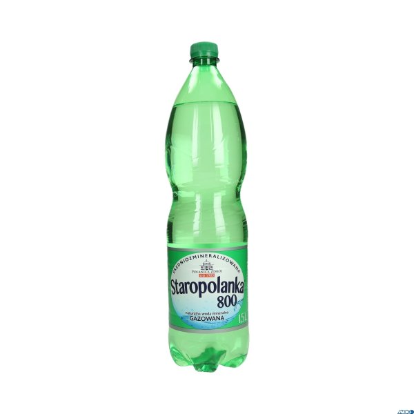 Woda STAROPOLANKA 1,5L gazowana zgrzewka 6szt.
