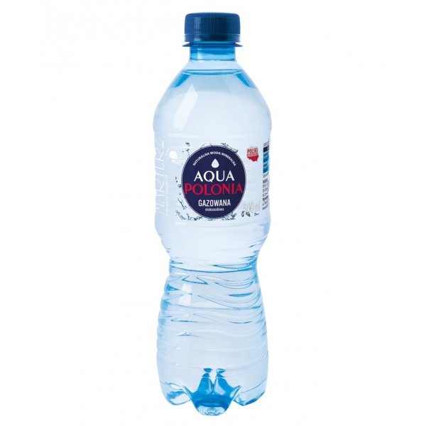 Woda mineralna Aqua Polonia, gazowana, 0,5l / / 12 butelek