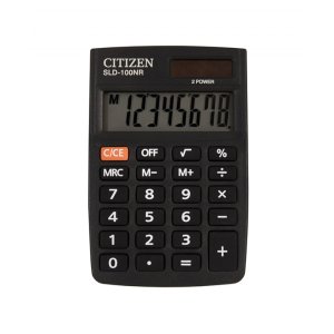 Kalkulator kieszonkowy CITIZEN SLD-100NR, 8-cyfrowy, 88x58mm, czarny